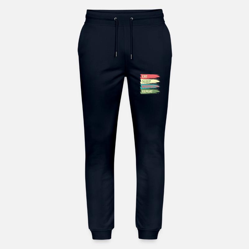Eat Sleep Badminton Repeat - Stanley/Stella Unisex Bio Jogginghose Mover  - Navy