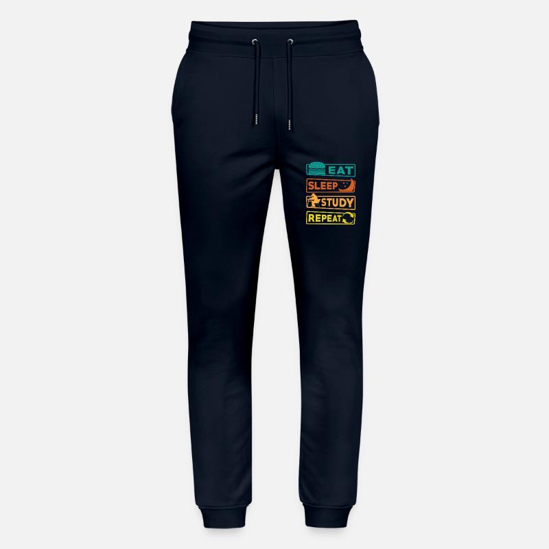 Student Study Learning Exam - Stanley/Stella Mover Unisex Organic Jogging Trousers - navy