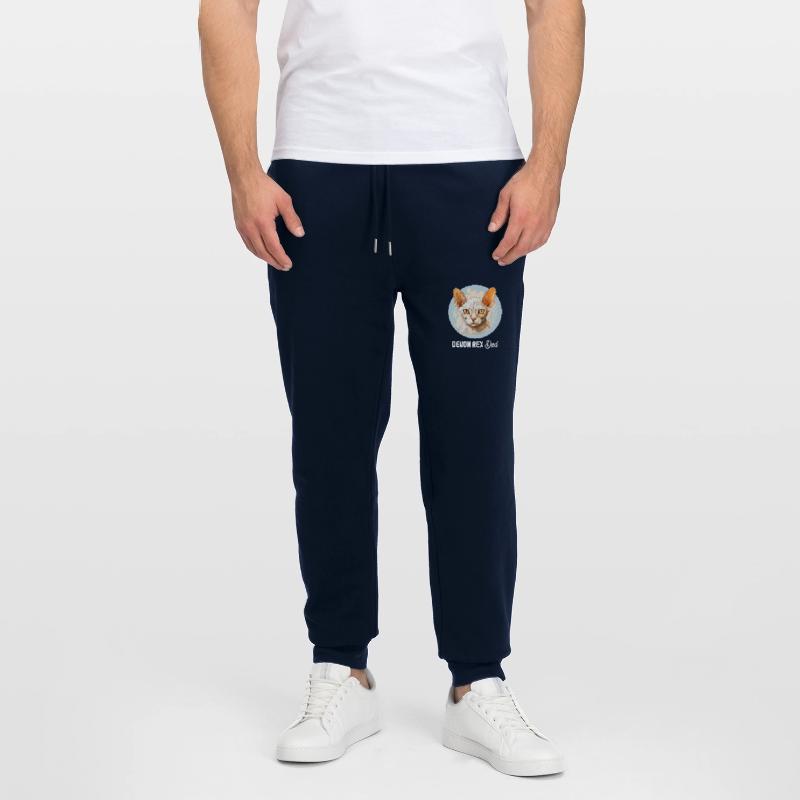 Devon Rex Kitten Devon Rex Cat Stanley/Stella Mover Unisex Organic Jogging Trousers