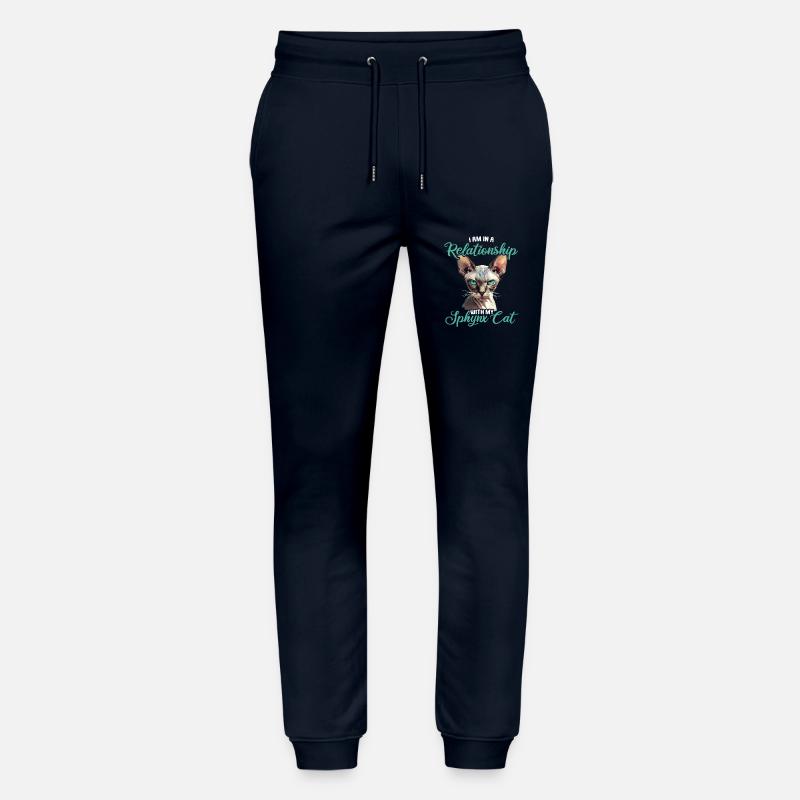 Chaton Sphynx Chat Sphynx - Pantalon de jogging bio MOVER Stanley/Stella unisexe - marine