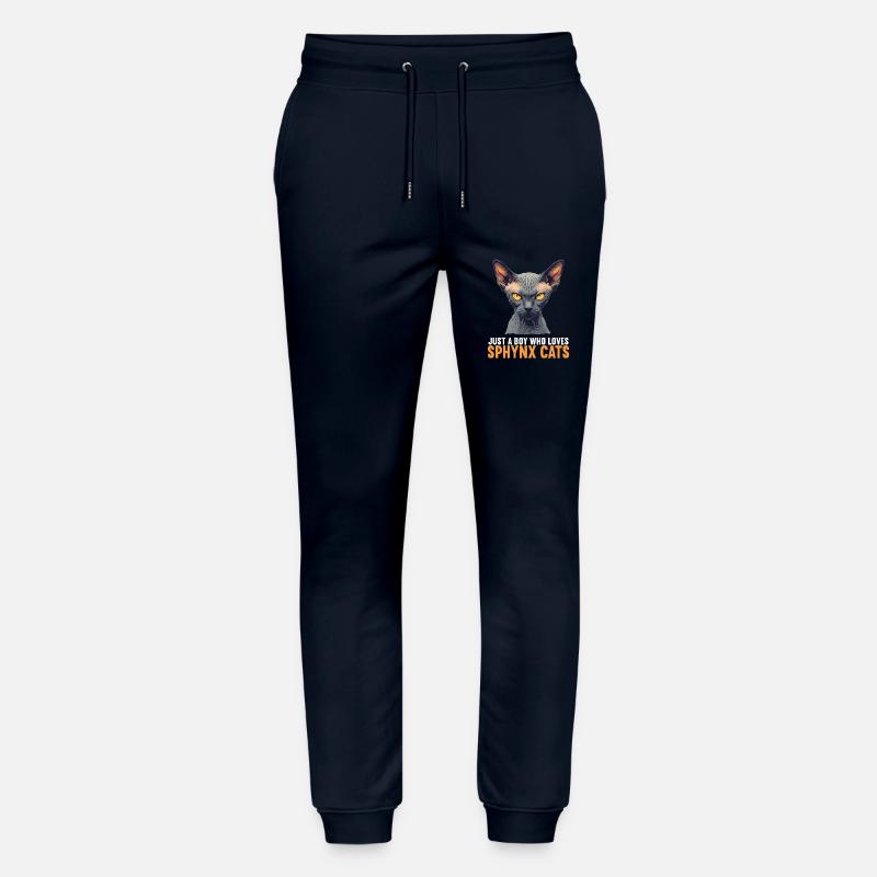 Chaton Sphynx Chat Sphynx - Pantalon de jogging bio MOVER Stanley/Stella unisexe - marine
