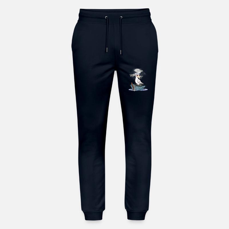 Möwe Möwen Naturschutz Umweltverschmutzung - Stanley/Stella Unisex Bio Jogginghose Mover  - Navy