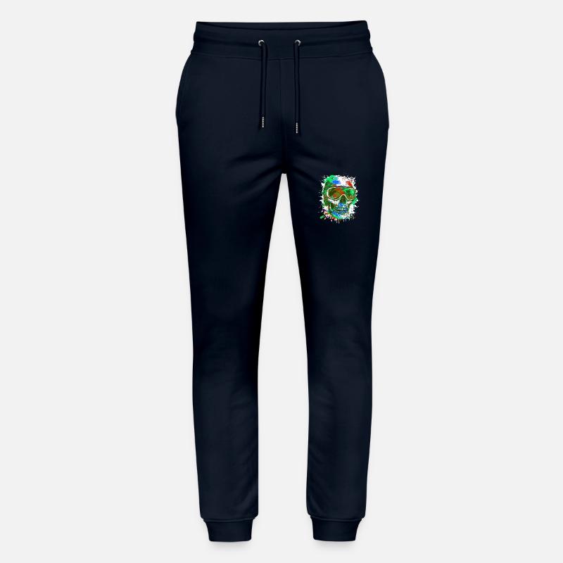 Ski Skull Ski Goggles - Stanley/Stella Mover Unisex Organic Jogging Trousers - navy