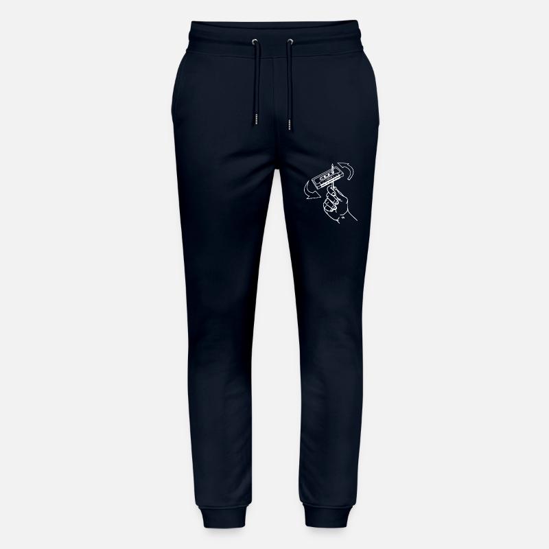 80s Audiocasette Retro - Stanley/Stella Unisex Bio Jogginghose Mover  - Navy