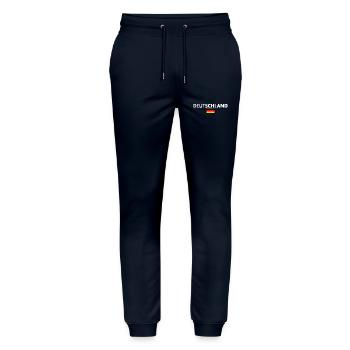 Deutschland - Stanley/Stella Unisex Bio Jogginghose Mover  - Navy - Vorne - Marisol (170cm) & Nik (191cm)