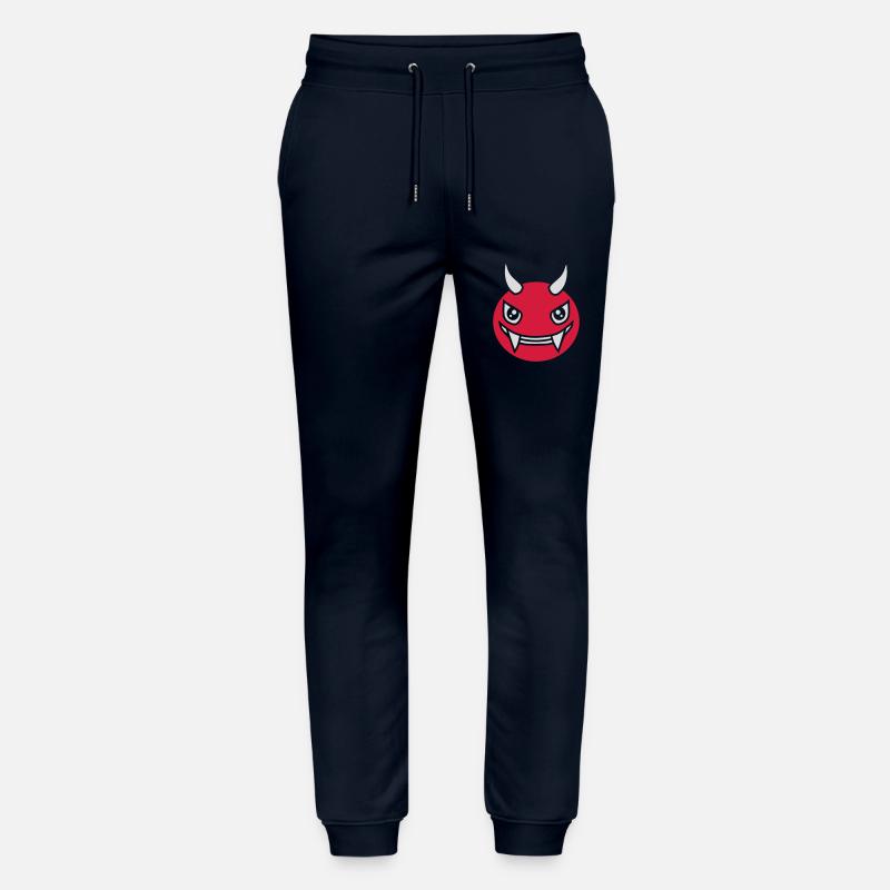 Devil Monster Design Face - Pantalon de jogging bio MOVER Stanley/Stella unisexe - marine