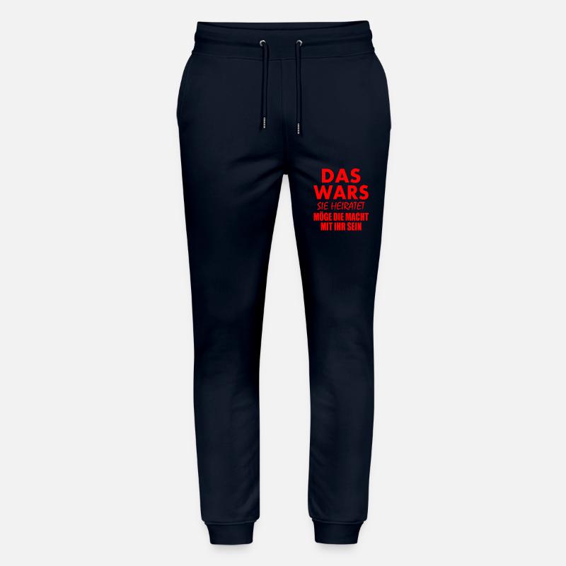 Das wars sie heiratet - Stanley/Stella Unisex Bio Jogginghose Mover  - Navy