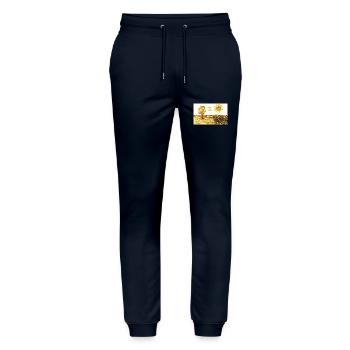 Landscape - Stanley/Stella Mover Unisex Organic Jogging Trousers - navy - Front - Marisol (170cm) & Nik (191cm)
