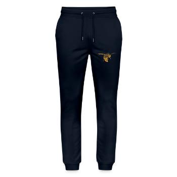 Cool Wasp Insect Sketch Graphic Wasp Animal Lover - Stanley/Stella Mover Unisex Organic Jogging Trousers - navy - Front - Marisol (170cm) & Nik (191cm)
