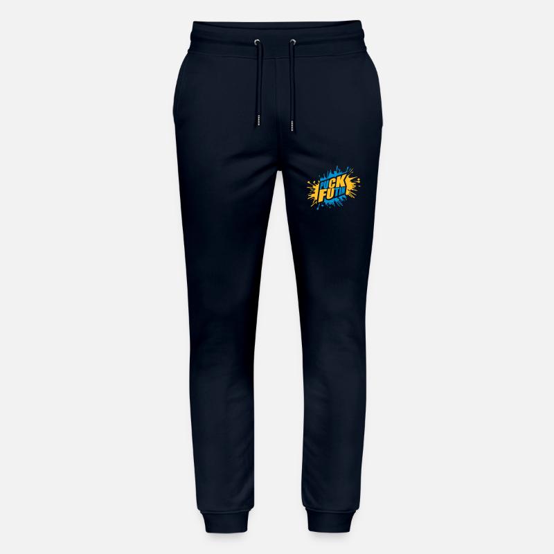 Conception du logo Puck Futin - Pantalon de jogging bio MOVER Stanley/Stella unisexe - marine