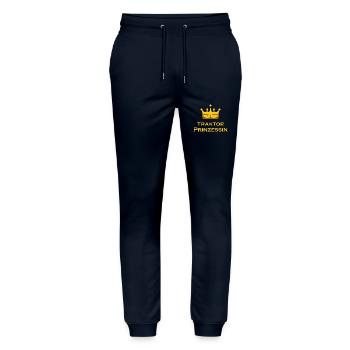 Traktor Prinzessin – Krönendes Design - Stanley/Stella Unisex Bio Jogginghose Mover  - Navy - Vorne - Marisol (170cm) & Nik (191cm)