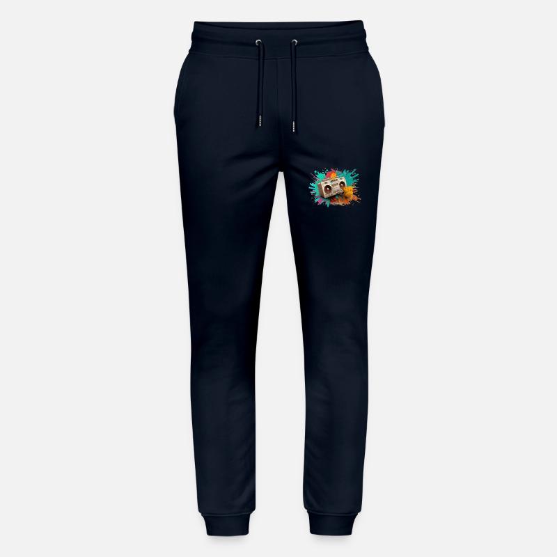 Explosion de peinture stéréo - Pantalon de jogging bio MOVER Stanley/Stella unisexe - marine