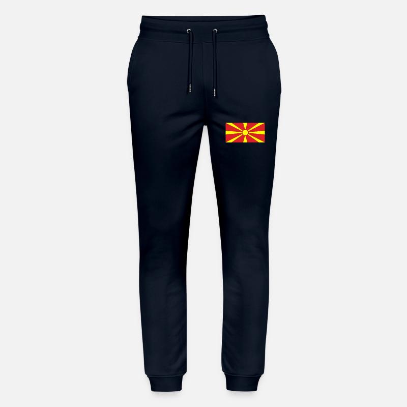 Mazedonien Flagge - Stanley/Stella Unisex Bio Jogginghose Mover  - Navy
