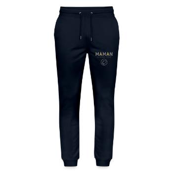 Maman cuisine tout - Pantalon de jogging bio MOVER Stanley/Stella unisexe - marine - Devant - Marisol (170cm) & Nik (191cm)
