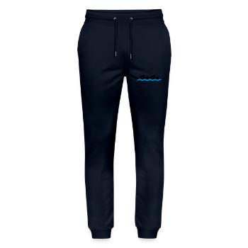 Swimming Team - Stanley/Stella Unisex Bio Jogginghose Mover  - Navy - Vorne - Marisol (170cm) & Nik (191cm)