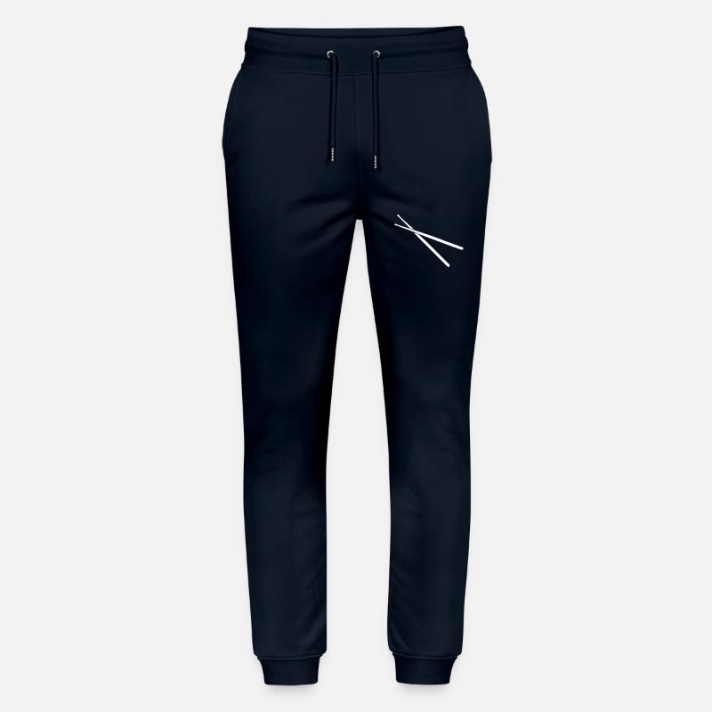 Drum Sticks - Drums - Drummer - Stanley/Stella Mover Unisex Organic Jogging Trousers - navy