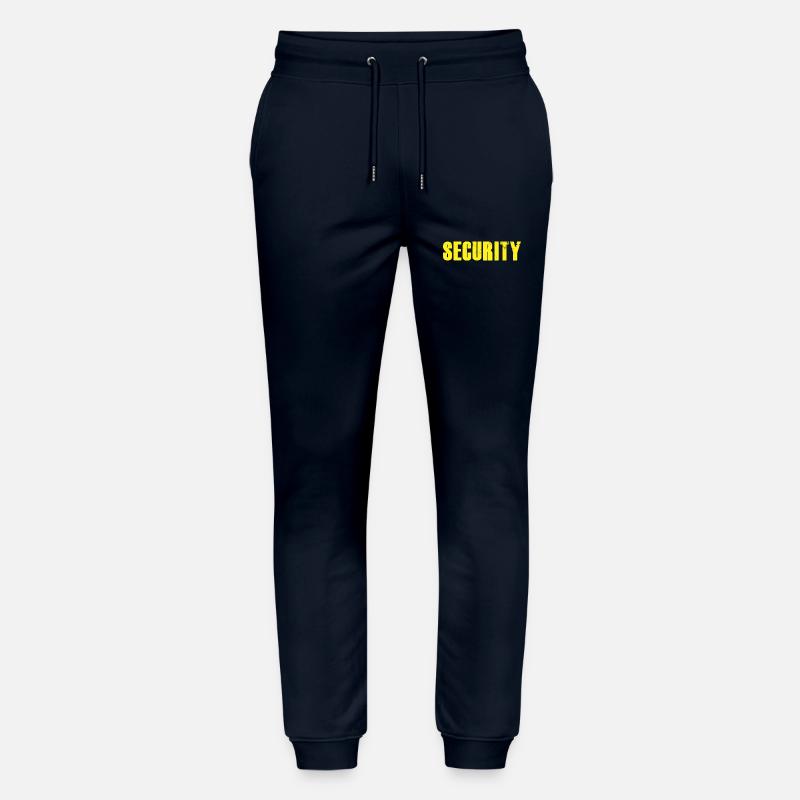 SECURITY T-Shirt - NEON Edition - Stanley/Stella Unisex Bio Jogginghose Mover  - Navy