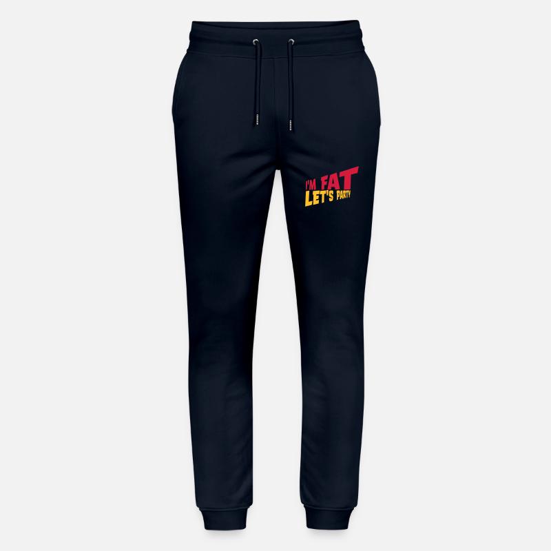 im fat lets party - Stanley/Stella Unisex Bio Jogginghose Mover  - Navy
