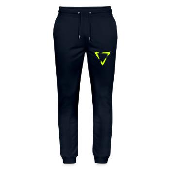 Symbol Dreieck Bürste Design Neu Gelb - Stanley/Stella Unisex Bio Jogginghose Mover  - Navy - Vorne - Marisol (170cm) & Nik (191cm)