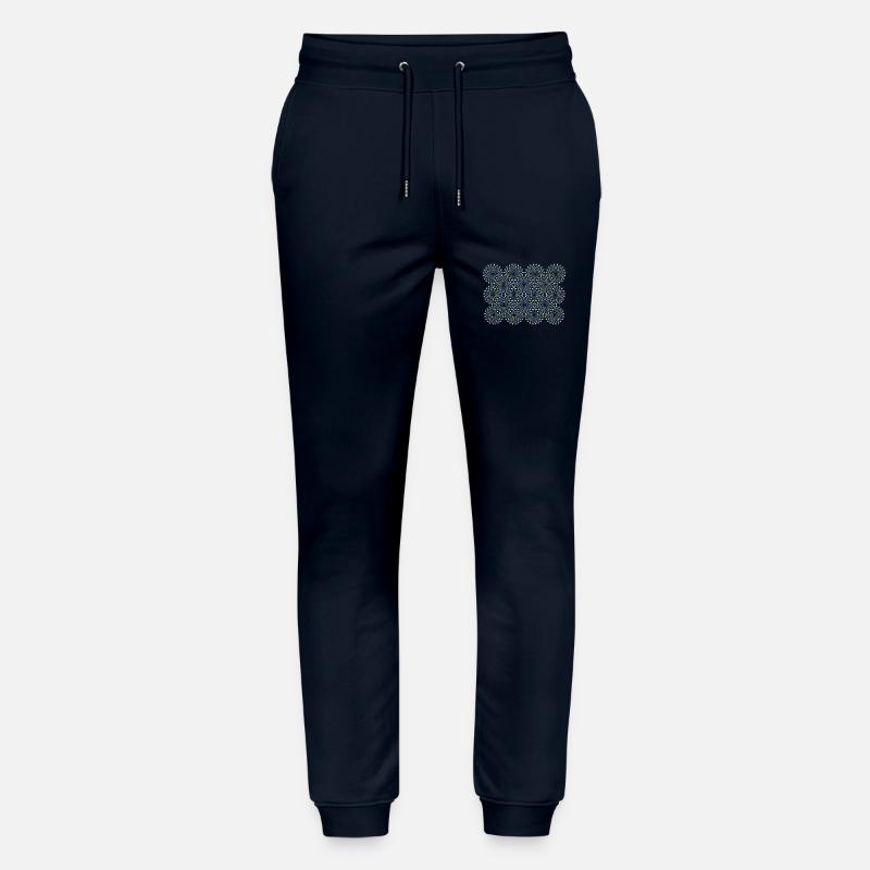 Optical illusion Optical illusion Psychedelic - Stanley/Stella Mover Unisex Organic Jogging Trousers - navy