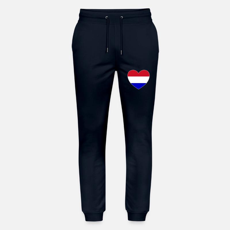 Holland Flagge Herz - Stanley/Stella Unisex Bio Jogginghose Mover - Navy
