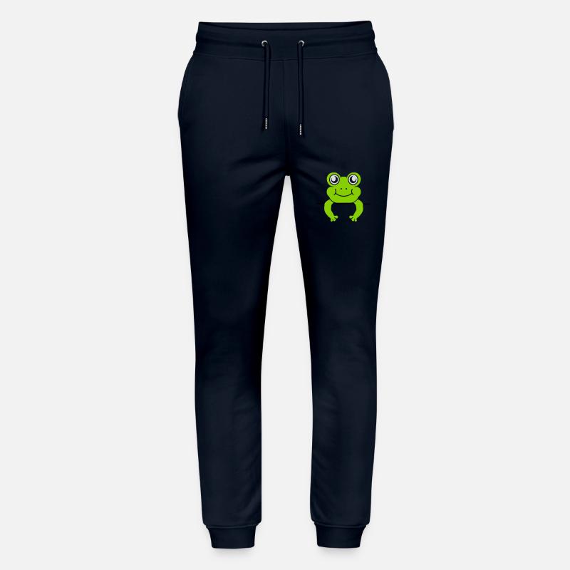 Frog Wall Shield Comic - Stanley/Stella Mover Unisex Organic Jogging Trousers - navy