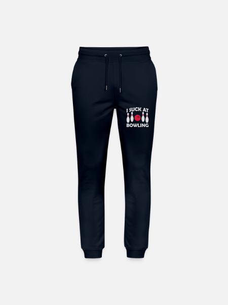 I suck at bowling - Stanley/Stella Mover Unisex Organic Jogging Trousers - navy