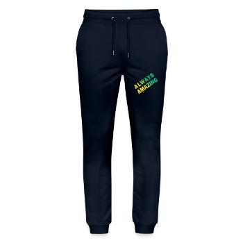 always amazing - Stanley/Stella Mover Unisex Organic Jogging Trousers - navy - Front - Marisol (170cm) & Nik (191cm)