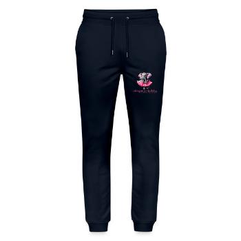 Ich tanze wie ein Schmetterling - Stanley/Stella Unisex Bio Jogginghose Mover  - Navy - Vorne - Marisol (170cm) & Nik (191cm)