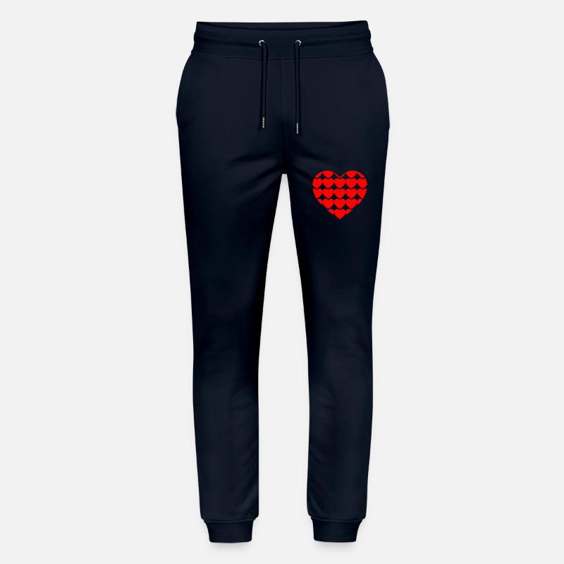 Herz mit Herzen - Stanley/Stella Unisex Bio Jogginghose Mover - Navy