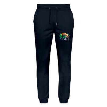 Monster Truck Rétro - Pantalon de jogging bio MOVER Stanley/Stella unisexe - marine - Devant - Marisol (170cm) & Nik (191cm)