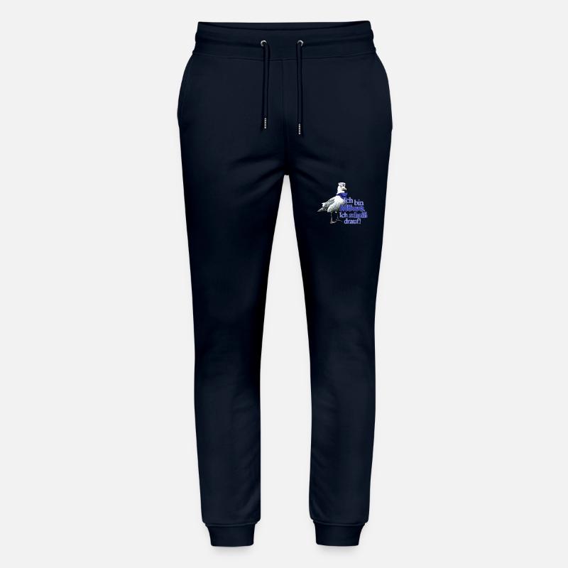Lustige Möwe mit Spruch - Scheiß drauf! - Stanley/Stella Unisex Bio Jogginghose Mover  - Navy
