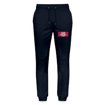 Tout va bien devis - Pantalon de jogging bio MOVER Stanley/Stella unisexe - marine - Devant - Marisol (170cm) & Nik (191cm)
