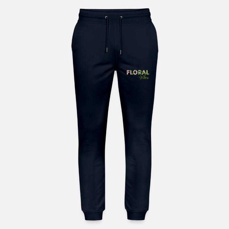Blumige Vibes - Stanley/Stella Unisex Bio Jogginghose Mover  - Navy