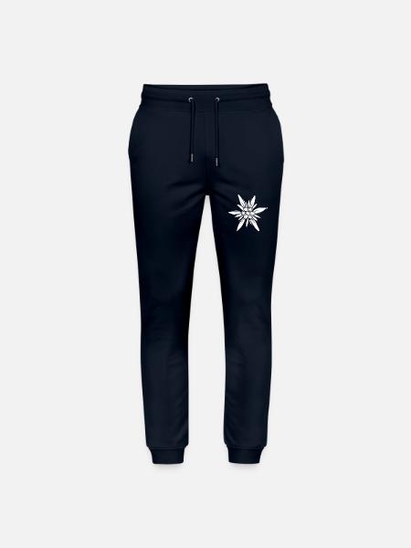 Edelweiss – Inspiring Mountain Flower - Stanley/Stella Mover Unisex Organic Jogging Trousers - navy