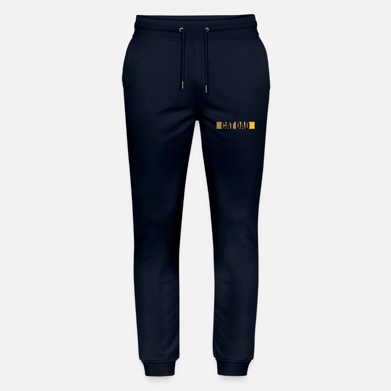 Cat Dad Balken Design - Stanley/Stella Unisex Bio Jogginghose Mover  - Navy