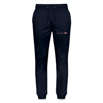 Friends - Stanley/Stella Mover Unisex Organic Jogging Trousers - navy - Front - Marisol (170cm) & Nik (191cm)