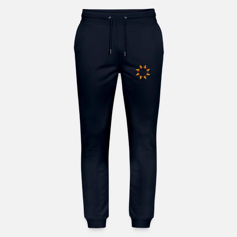 Fire circle circle shape - Stanley/Stella Mover Unisex Organic Jogging Trousers - navy