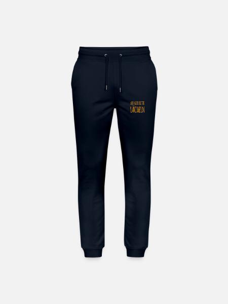 ab hier bitte lächeln - Stanley/Stella Unisex Bio Jogginghose Mover - Navy