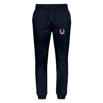 Hufeisen Symbol Pferd - Stanley/Stella Unisex Bio Jogginghose Mover  - Navy - Vorne - Marisol (170cm) & Nik (191cm)