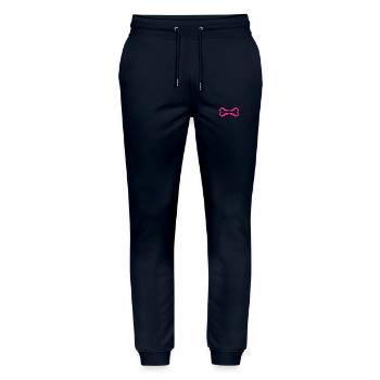 Hund Symbol Knochen Bürste Rosa - Stanley/Stella Unisex Bio Jogginghose Mover  - Navy - Vorne - Marisol (170cm) & Nik (191cm)