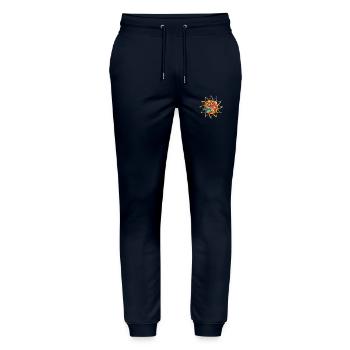 Sonne - Stanley/Stella Unisex Bio Jogginghose Mover  - Navy - Vorne - Marisol (170cm) & Nik (191cm)
