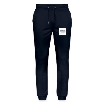 Tanzgarde | Definition | Grammatik - Stanley/Stella Unisex Bio Jogginghose Mover  - Navy - Vorne - Marisol (170cm) & Nik (191cm)