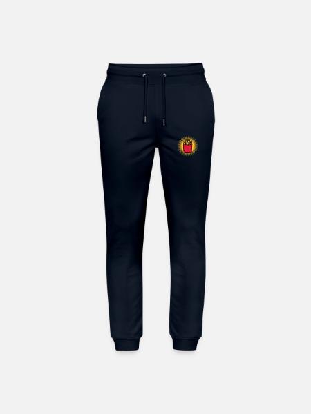 Blasting French fries - Stanley/Stella Mover Unisex Organic Jogging Trousers - navy