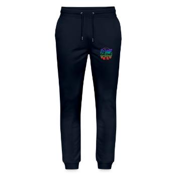 Cruise Squad 2023 Cruising Family Friends Vacation - Stanley/Stella Mover Unisex Organic Jogging Trousers - navy - Front - Marisol (170cm) & Nik (191cm)