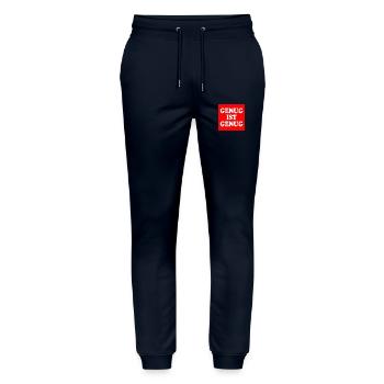 Genug ist genug - Stanley/Stella Unisex Bio Jogginghose Mover  - Navy - Vorne - Marisol (170cm) & Nik (191cm)