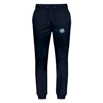 Après que Dieu m’ait fait - Pantalon de jogging bio MOVER Stanley/Stella unisexe - marine - Devant - Marisol (170cm) & Nik (191cm)