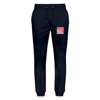 Citation Apportez mon chien - Pantalon de jogging bio MOVER Stanley/Stella unisexe - marine - Devant - Marisol (170cm) & Nik (191cm)
