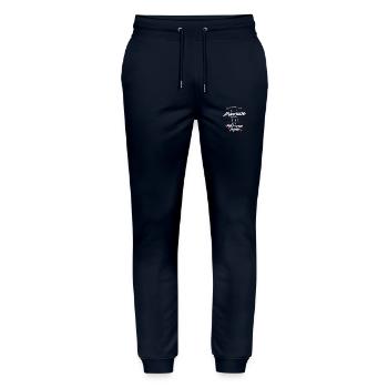 T-shirt Compliqué d'être une princesse et enceinte - Pantalon de jogging bio MOVER Stanley/Stella unisexe - marine - Devant - Marisol (170cm) & Nik (191cm)