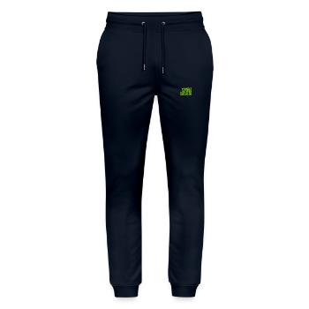 jetzt weiß ich wie es geht - Stanley/Stella Unisex Bio Jogginghose Mover  - Navy - Vorne - Marisol (170cm) & Nik (191cm)